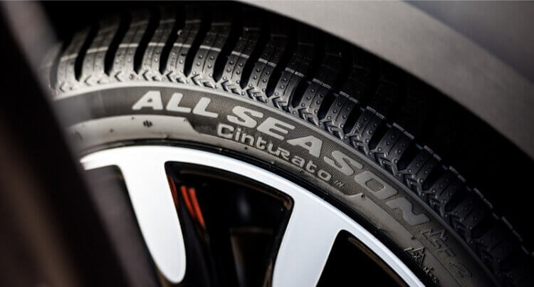 A Pirelli all season tyres close up shot of Pirelli