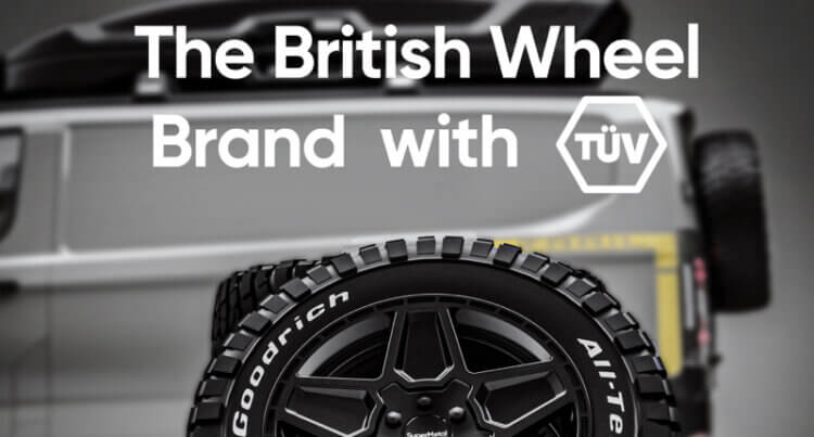 A close up of a wheel and tyre package showing that this brand has Super Metal TÜV