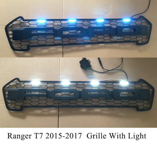Ford Ranger T7 2015-2017 Grille With Ford Words (With LED/Without LED)